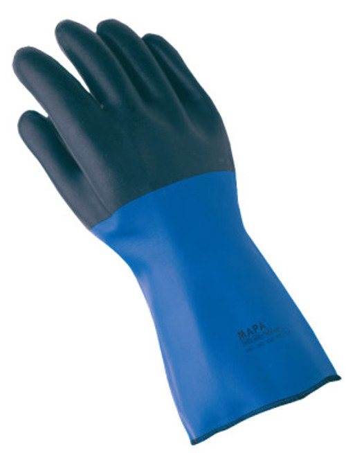 MAPA Professional Temp-Tec NL-56 Gloves, Blue/Black, Size 8, 6/CS, #332428