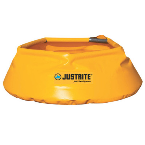 Justrite Pop-Up Pool, Yellow, 20 gal, 11.75 in x 31 in, 1/EA, #28319