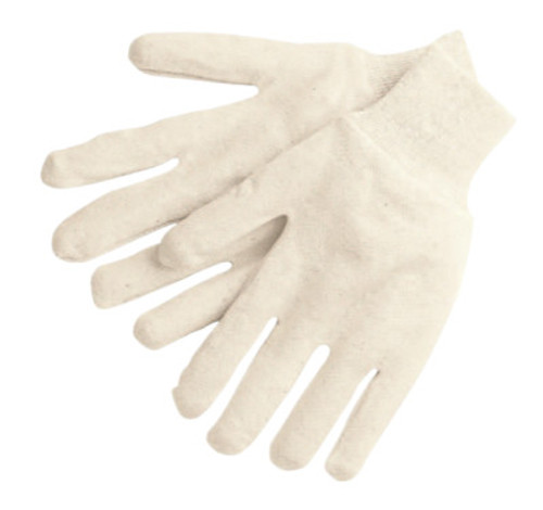 MCR Safety Cotton Jersey Gloves, Large, 12 Pair, #8000I