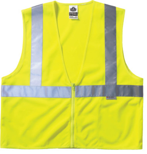 Ergodyne GloWear 8220Z Class 2 Standard Vests, 2XL/3XL, Lime, 1/EA, #21127