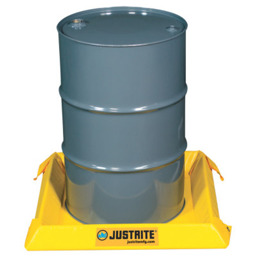 Justrite Maintenance Spill Containment Berms, Yellow, 10 gal, 2 ft x 2 ft, 1/EA, #28400