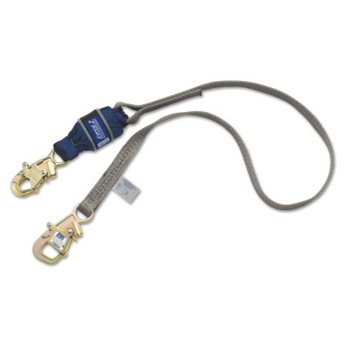 Capital Safety Force2 Tie-Back Shock Absorbing Lanyards, 12 ft, Snap Hook, 310/420 lb, 1/EA, #1246173