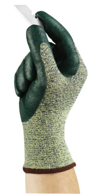 Ansell HyFlex Medium Cut Protection Gloves, Size 6, Green, 12/BG, #103418