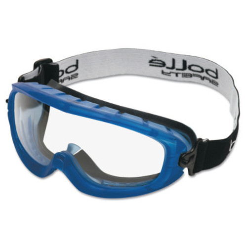 Bolle Atom Safety Goggles, Clear/Blue, Indirect Lower Vents, 1/PR, #40092