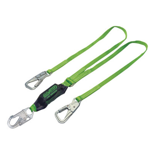 Honeywell BackBiter Tie-Back Lanyard, 6 ft, Locking Snap Hooks, 310 lb Cap., 2 Legs, 1/EA, #8798B6FTGN