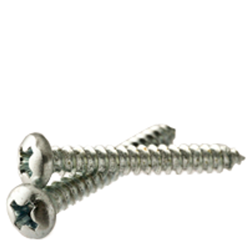 #10-12 x 5/8" Pan Phillips/Slotted Combo Tapping Screws Type A Zinc Cr+3 (4,000/Bulk Pkg.)