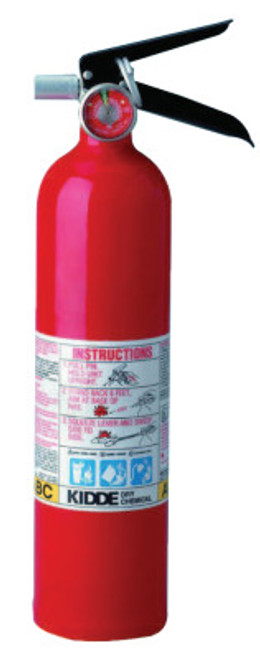 Kidde ProLine Multi-Purpose Dry Chemical Fire Extinguishers-ABC Type, Wall Hanger, 1/EA, #466227