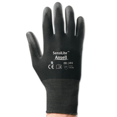 Ansell Sensilite Gloves, 8, Black, 12 Pair, #104760 Ansell Sensilite Gloves, 8, Black, 12 Pair, #104760