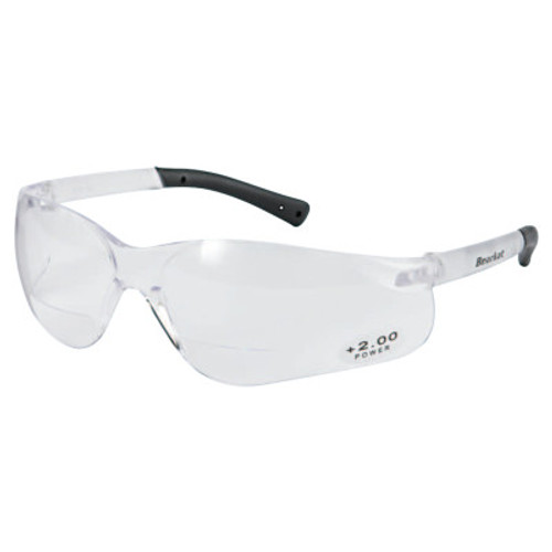 MCR Safety BearKat Magnifier Eyewear, +2.0 Diopter Clear Polycarbonate Lenses, 1/EA, #BKH20