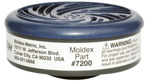 Moldex 7000 & 9000 Series Gas/Vapor Cartridges, Acid Gases, White, 1/PR, #7200