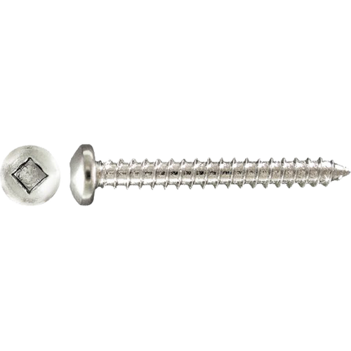 #6-18 x 1/2" Pan Head Square Tapping Screws Type A Zinc Cr+3 (7,000/Bulk Pkg.)