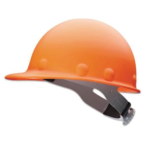 Fibre-Metal by Honeywell P2 Series Roughneck Hard Cap, SuperEight Ratchet, Orange, 1/EA, #P2AQRW46