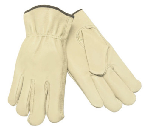 MCR Safety Pigskin Drivers Gloves, Economy Grain Pigskin, Large, 12 Pair, #3400L