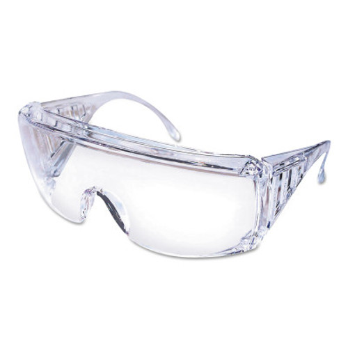 MCR Safety Yukon Uncoated Protective Eyewear, Clear Polycarb Lens/Frame,140mm Temple, 12/BOX, #9800D