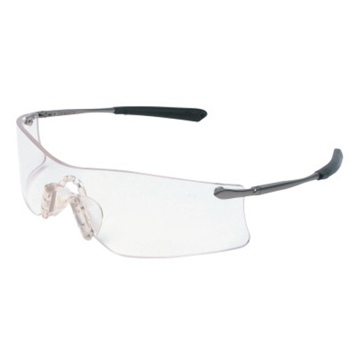 MCR Safety Rubicon Protective Eyewear, Clear Lens, Polycarbonate, Anti-Fog, Frame, 1/PR, #T4110AF