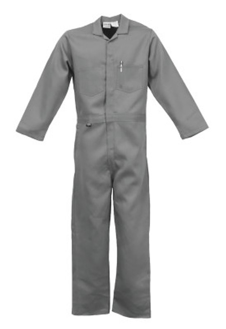 Stanco Full-Featured Contractor Style FR Coveralls, Gray, X-Large, 1/EA, #FRC681GRYXL