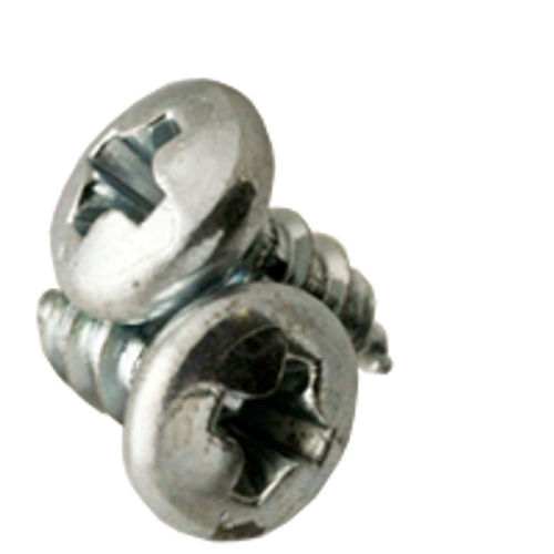 #12-14 x 1-1/2" Indented Hex Washer Head Phillips/Slotted Combo Tapping Screws Type AB Zinc Cr+3 (1,500/Bulk Pkg.)