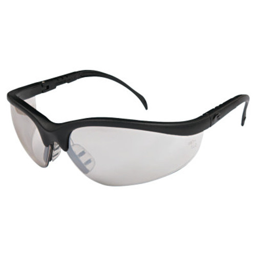 MCR Safety Klondike Protective Eyewear, Indoor/Outdoor Clear Mirror Lens, Black Frame, 1/EA, #KD119