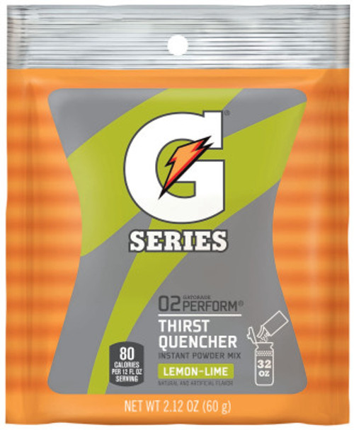 Gatorade Instant Powder, Lemon-Lime, 2.12 oz, Pack, 144/CA, #3928