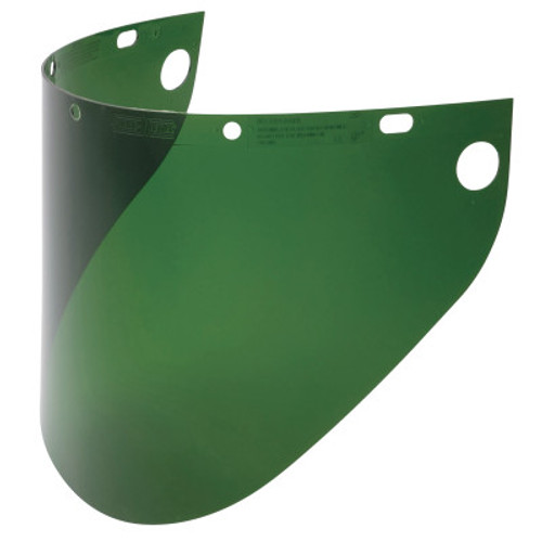 Honeywell High Performance Faceshield Windows, Green, Wide View, 19-3/4 in W x 9 in L, 1/EA, #4199DGNBP