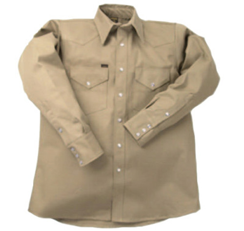 LAPCO 950 Heavy-Weight Khaki Shirts, Cotton, 18 Medium, 1/EA, #LS18M
