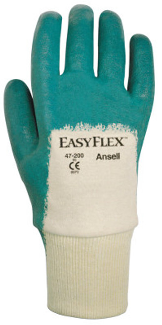 Ansell Easy Flex Gloves, 9, Aqua, 12 Pair, #103449