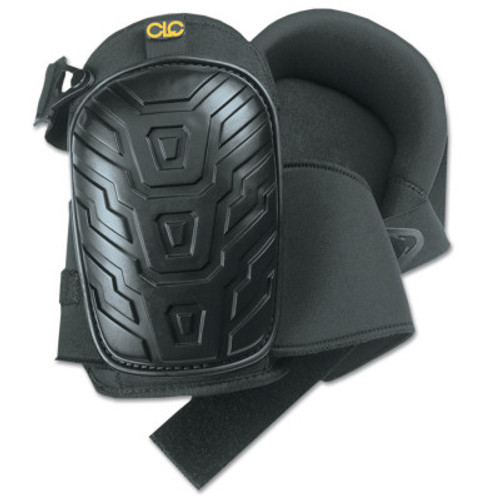 CLC Custom Leather Craft Professional Tread-Pattern Kneepads, Slide Buckle, Black, 1/PR, #345