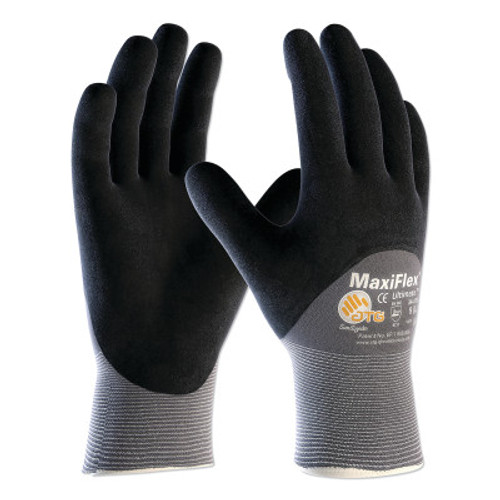 Protective Industrial Products, Inc. Maxiflex? Seamless General Duty Glove, XL, Black/Gray, 12 Pair, #34875XL
