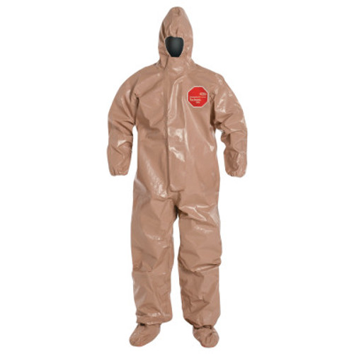 DuPont Tychem CPF3 with attached Hood, Socks and Boot Flap, X-Large, 1/CA, #C3128TTNXL0006BN