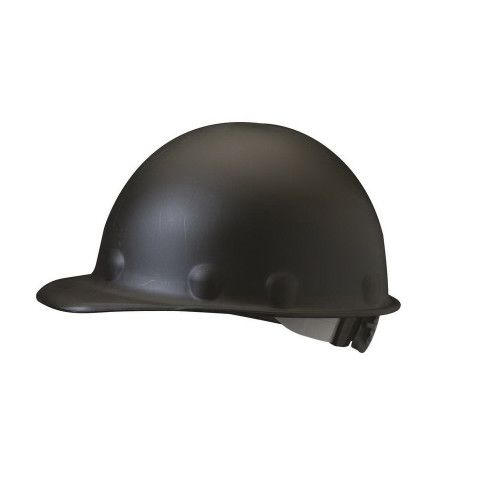 Fibre-Metal by Honeywell Roughneck P2 Cap Style Hard Hats, 8 Point, Cap, Black, 1/EA, #P2AQSW11