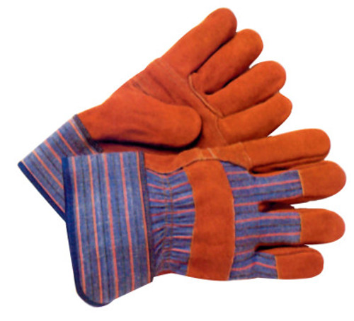 Anchor Products Work Gloves, Large, Cowhide, Blue, 1/PR, #WG999