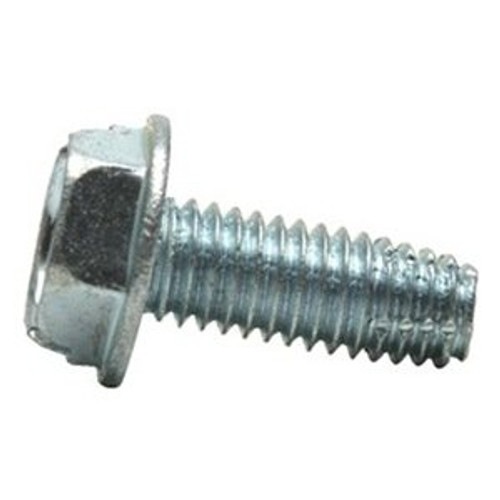 #6-32 x 3/4" F/T Indented Hex Washer Head Slotted Thread Cutting Screws Type F Zinc Cr+3 (9,000/Bulk Pkg.)