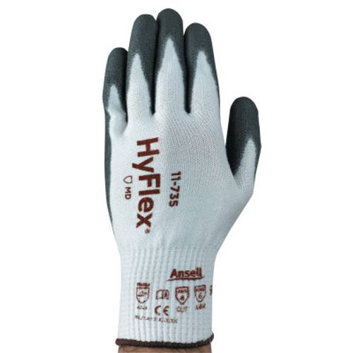 Ansell Lightweight Intercept Cut-Resistant Gloves, Size 9, White/Gray, 12 Pair, #163845