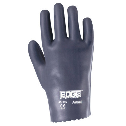 Ansell Edge Nitrile Gloves, Slip-On Cuff, Interlock Knit Lined, Size 10, 12 Pair, #103725