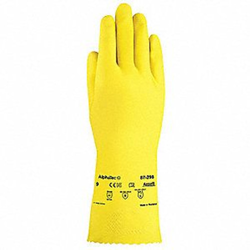 Ansell Latex Chemical Resistant Gloves, Size 9, Natural Rubber Latex, 144 PR/BG, #103092 Ansell Latex Chemical Resistant Gloves, Size 9, Natural Rubber Latex, 144 PR/BG, #103092