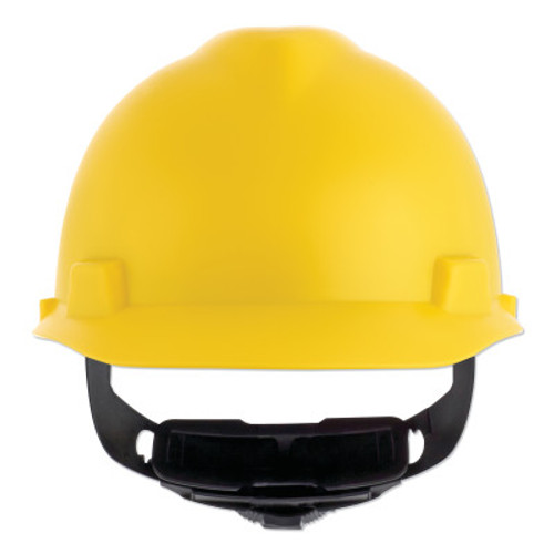 MSA V-Gard Cap-Style Hard Hat with Fas-Trac III Suspension, Matte, Yellow, 1/EA, #10203083