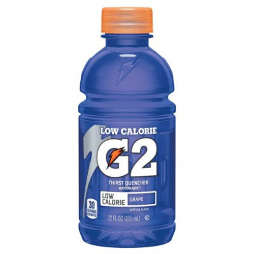Gatorade G2 Low Calorie Thirst Quencher, Grape, 12 oz, Bottle, 24/CA, #12203