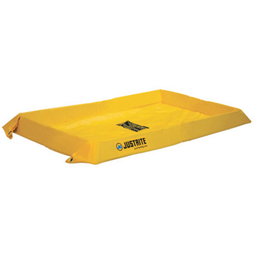 Justrite Maintenance Spill Containment Berms, Yellow, 20 gal, 48 in x 24 in, 1/EA, #28402