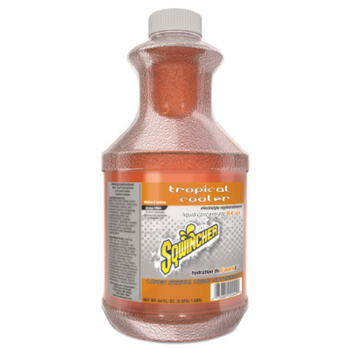Sqwincher Liquid Concentrate, 64 oz, Bottle, Yields 5 gal, Tropical Cooler, 6/CA #159030329