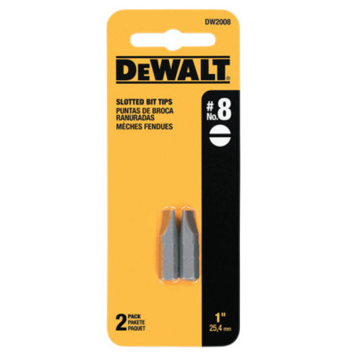 DeWalt Screwdriver Bits, #8, 1 in, 2/PKG, #DW2008