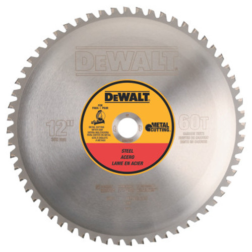 DeWalt Metal Circular Saw Blades, 12 in, 60 Teeth, 1/EA, #DWA7737