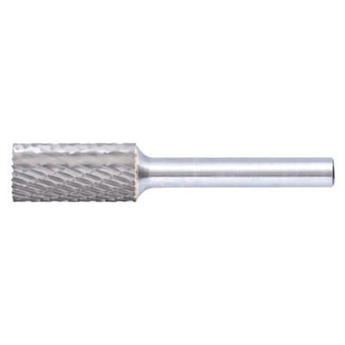 Pferd Carbide Cylindrical/Radius Bur Bit, 1/8"Dia. x 1/2"L Cut, 1/8" Shank, Standard, 1/EA, #23191