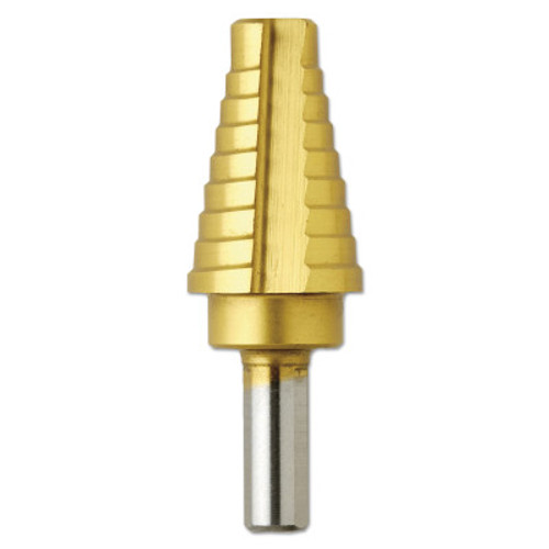Bosch Tool Corporation Titanium Coated Step Drill Bits, 9/16 in - 1 in, 8 Steps, 1/EA, #SDT7