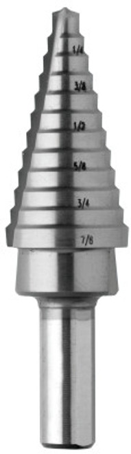 Bosch Tool Corporation High Speed Steel Drill Bits, 3/16 in-7/8 in, 12 Steps, 1/EA, #SDH2