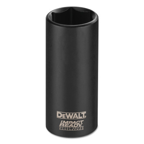 DeWalt Impact Ready Deep Sockets, 11/32 in, 3/8 in Drive, 1/EA, #DW2283