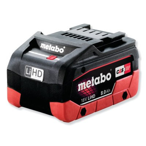 Metabo 18.0V Li-Ion Battery, 8.0Ah Capacity, 1/EA, #625369000