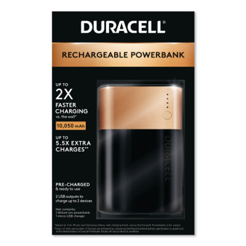 Duracell Rechargeable Powerbank, 1.2 A\, 4/CA, #DURDMLIONPB3