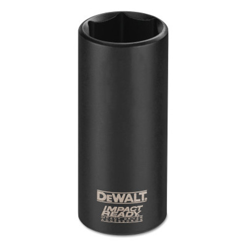 DeWalt Impact Ready Deep Sockets, 7/16 in, 3/8 in Drive, 1/EA, #DW2285