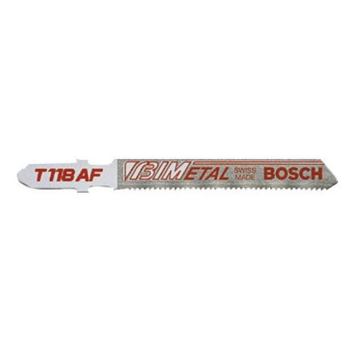 Bosch Tool Corporation Bi-Metal Jigsaw Blades, 3 5/8 in, 17-24 TPI, 5/CD, #T118AF