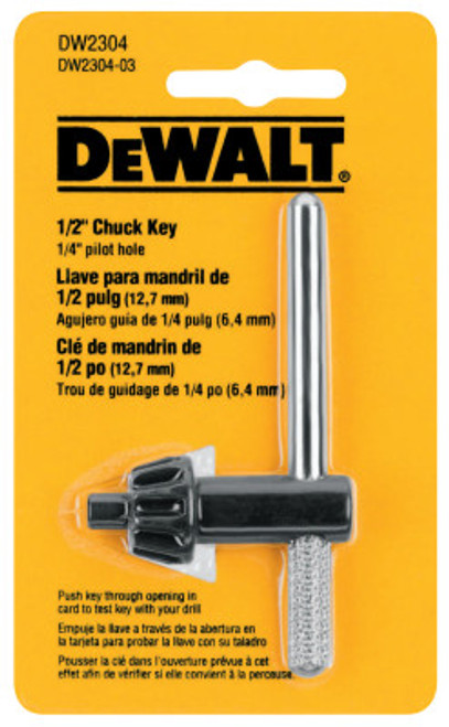 DeWalt Chuck Keys, 1/4 in; 1/2 in, 1/EA, #DW2304